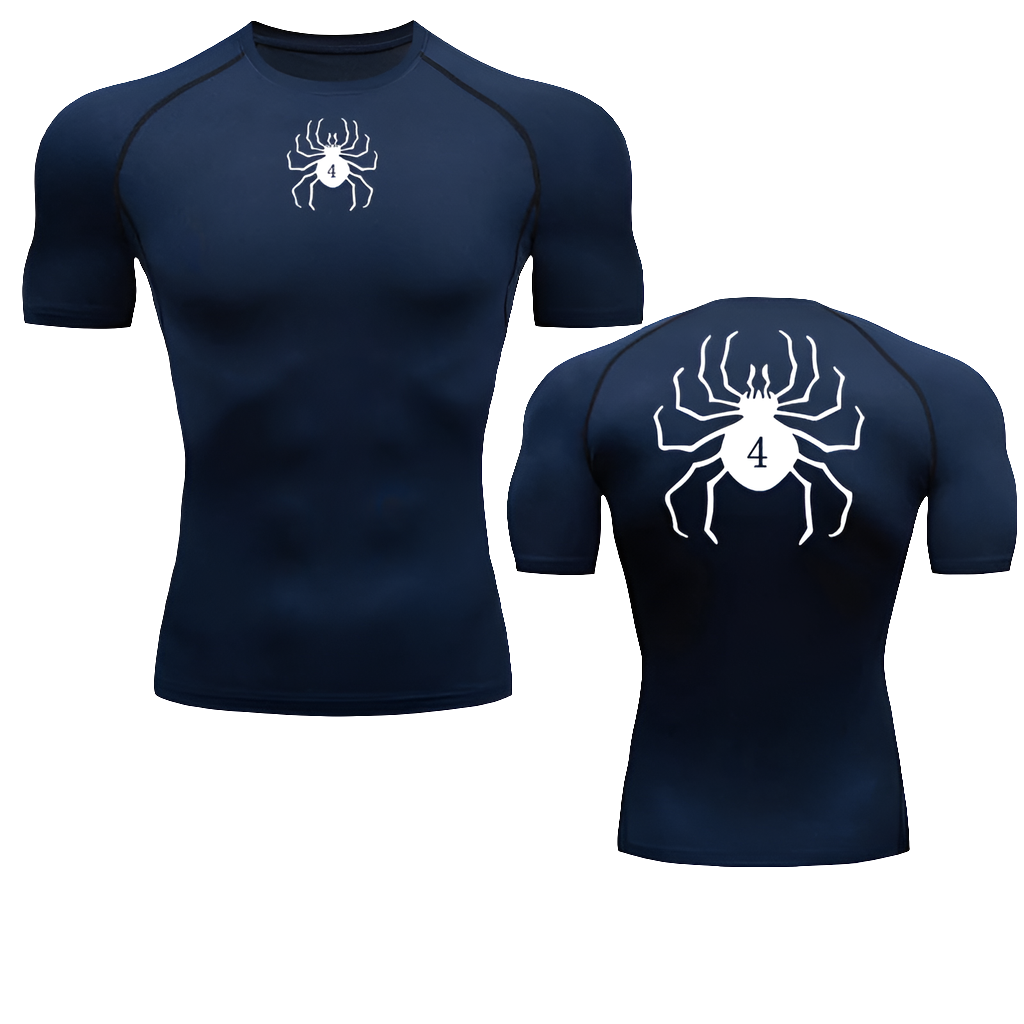 Camisetas de compresión con estampado de araña