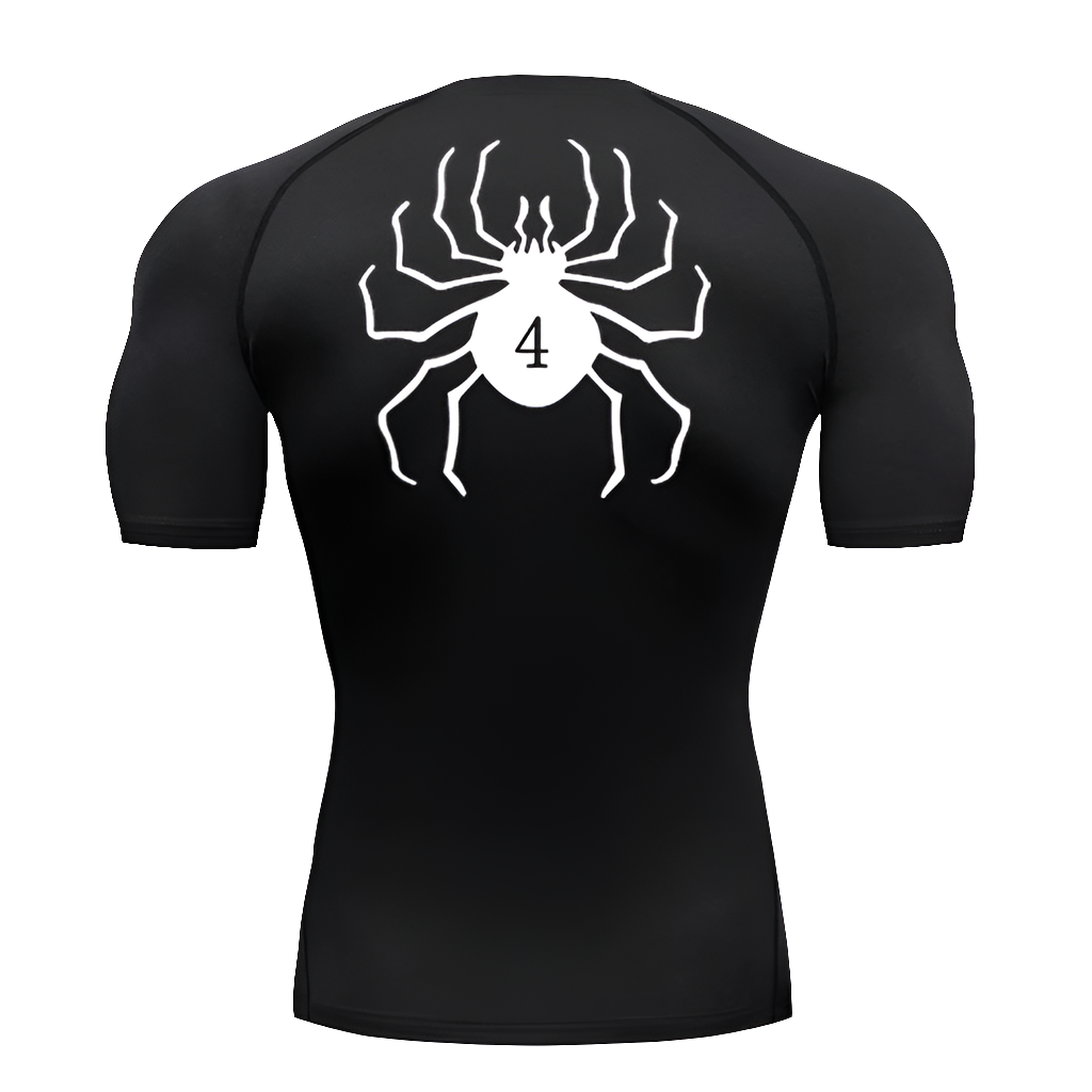 Camisetas de compresión con estampado de araña